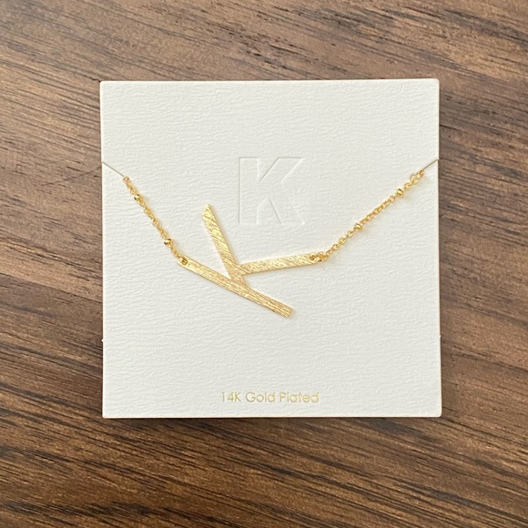 Francesca’s large brushed initial necklace - Picture 2 of 9